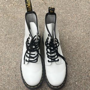 White Dr.Martens Boots Women Size 7